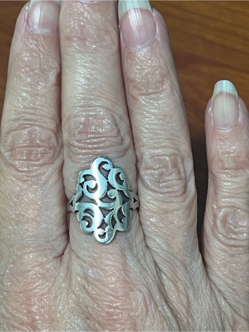 James Avery Sterling Silver Filigree Retired Ring - Picture 5 of 6